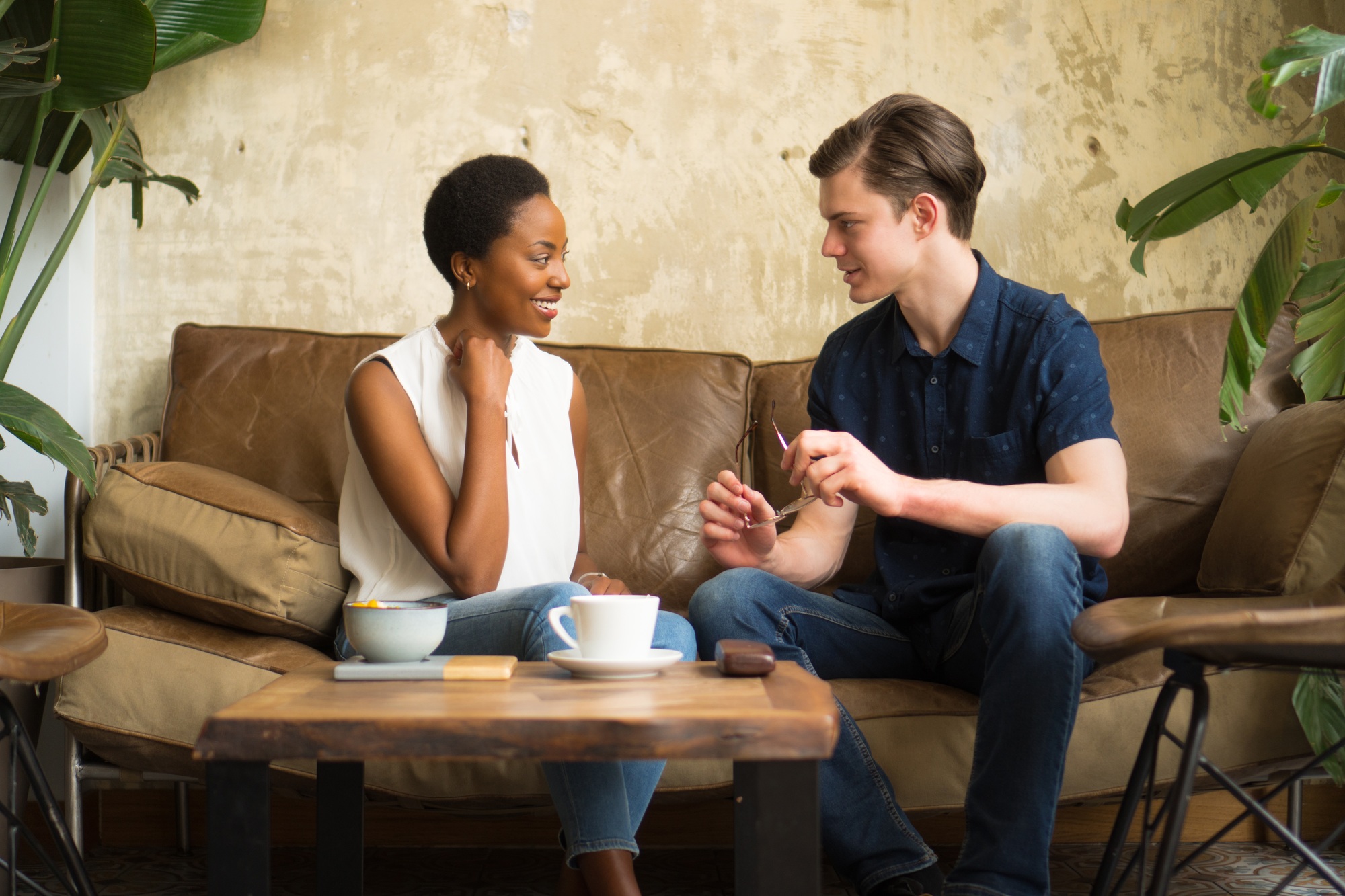 Casual business meeting